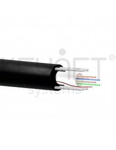 Cable 2fo 250µ" holgada ADSS span 80mt cub 4,5mm PE exterior negro