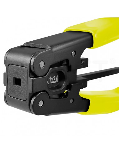 Flat fiber optic stripper
