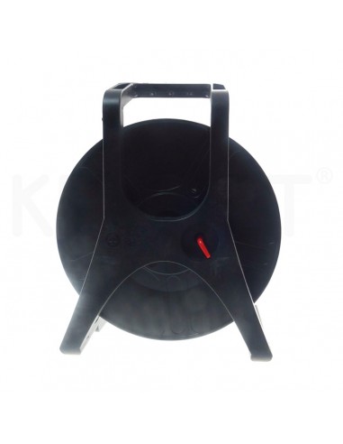 Plastic reel cable winding with outer...