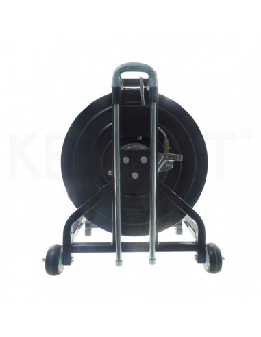 Metal reel cable winding with double...