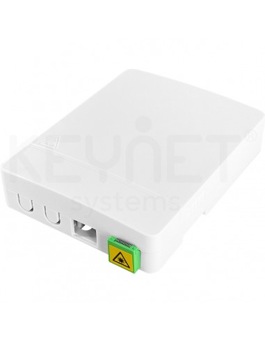 Caja terminal FTTh 2 puertos con bandeja fusion