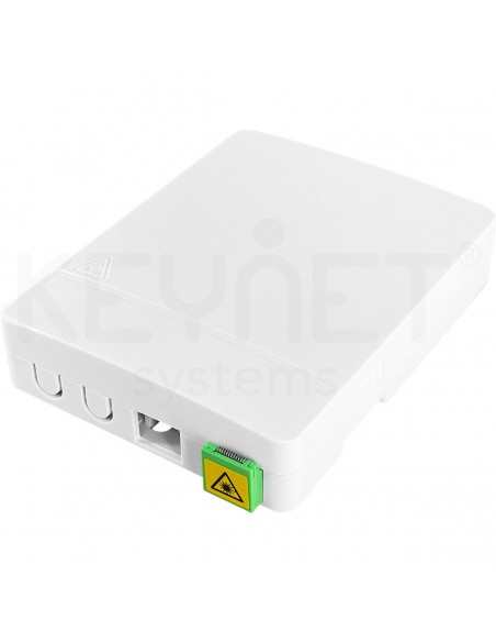 Caja terminal FTTh 2 puertos con bandeja fusion