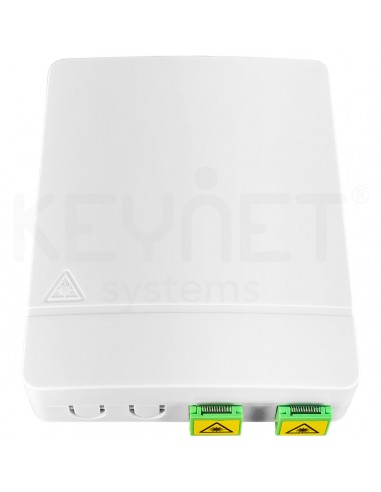 Caja terminal FTTh 2 puertos con bandeja fusion