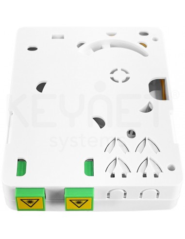 Caja terminal FTTh 2 puertos con bandeja fusion
