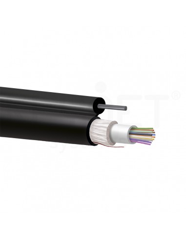 Cable fibra óptica SM ADSS holgada monotubo fiador acero