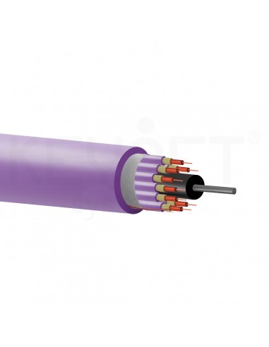 Cable fibra óptica MM OM4 distribución dieléctrica.