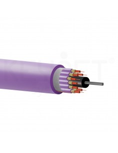 Cable fibra óptica MM OM4 distribución dieléctrica.