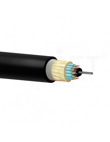 Cable fibra óptica MM OM3-300 distribución ajustada armada