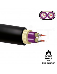 Cable fibra óptica MM OM4 distribución ajustada armada