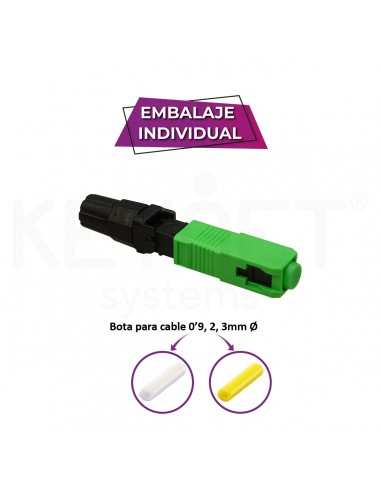 Conector mecánico fibra óptica SC/APC