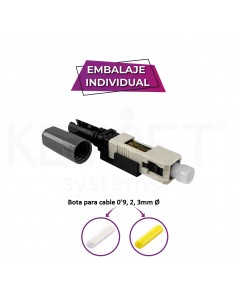 Conector mecánico fibra óptica SC/PC MM OM1