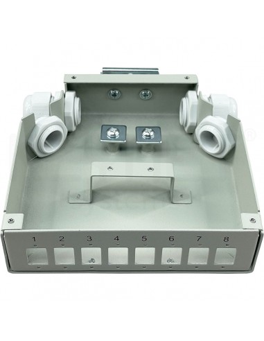 Metal DIN rail splicing box