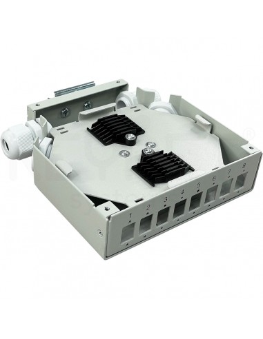 Metal DIN rail splicing box