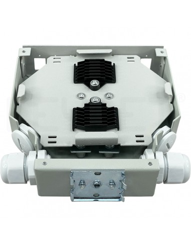 Metal DIN rail splicing box