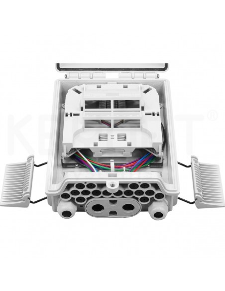 Caja FTTh 4p/16p 16 adaptadores SC/LCd. Vacía