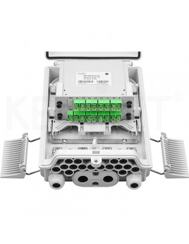 Caja FTTh 4p/12p incluido cassette 1:16 SC/APC