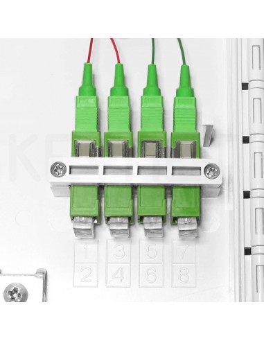 FTTh wall box IP65 1p/4p for 4 adapt SC