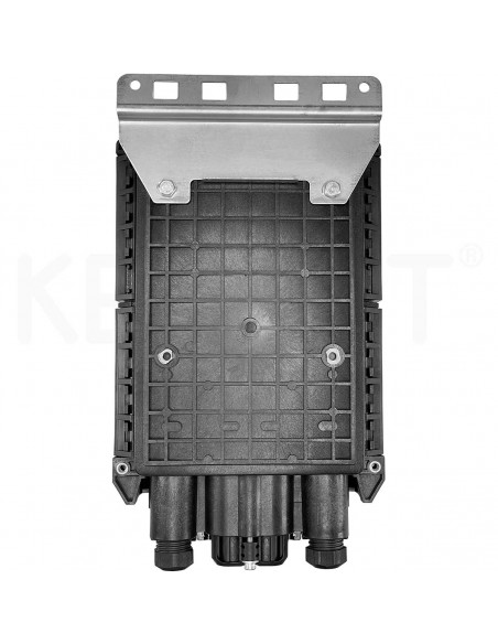 Caja FTTh distribucion exterior IP68 4P 1p oval+6 segregacion