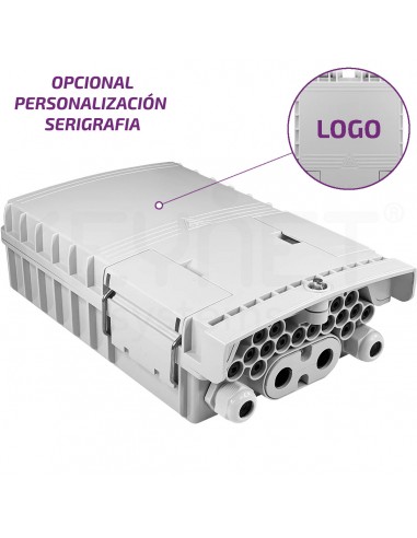 Caja FTTh 4p/16p 16 adaptadores SC/LCd. Vacía