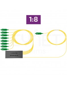 Splitter óptico 1x8 micro caja