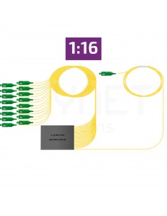 Splitter óptico 1x16 micro...