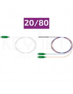 Fiber coupler 1:2 20/80