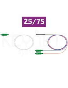 Fiber coupler 1:2 25/75