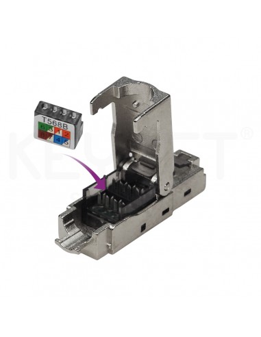 Conector RJ45 Cat6A/6 FTP