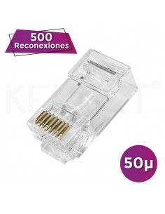 Conector datos RJ45 rápido Cat6/6A