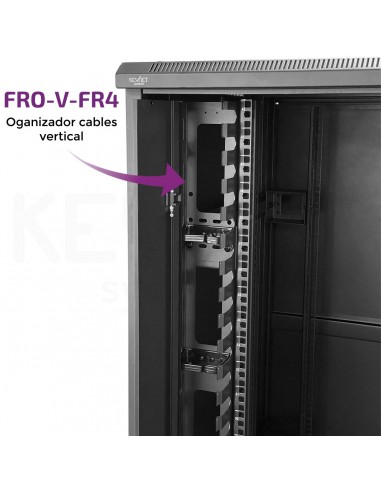 Rack 42U, glass door assembled...