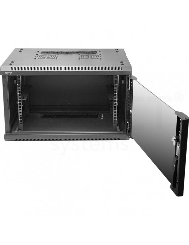 Rack 6U montado 600x450 Suporte a parede