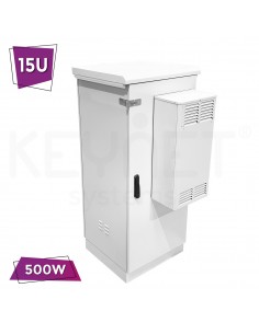 Rack 15U 600x600mm exterior IP54 + Climatizador 500W