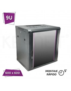 Armario rack a pared 9U 19"...