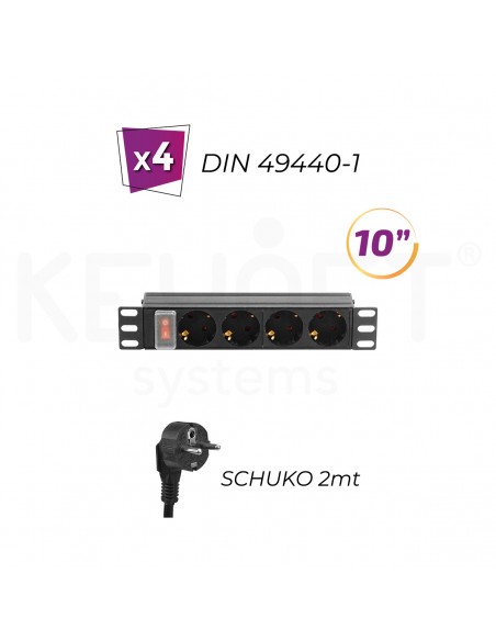 Regleta eléctrica 10"