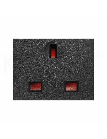 7 socket "UK" 1U rack 19" - Regleta eléctrica