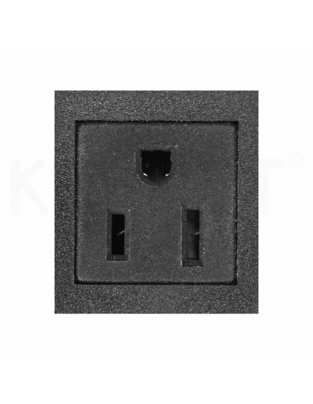 9 socket "USA" 1U 19" - Regleta eléctrica