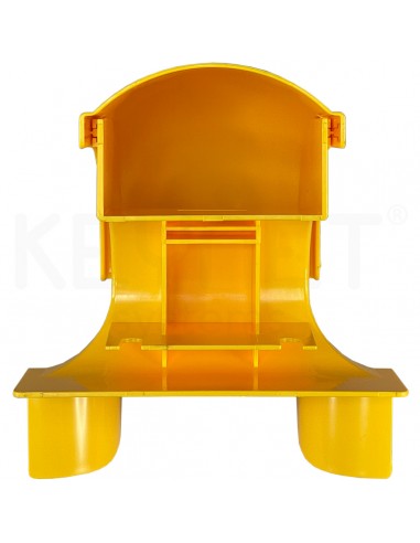 Universal movable exit to corrugated...