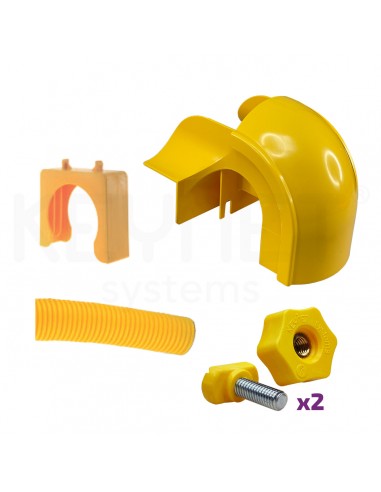 Universal movable exit to corrugated...