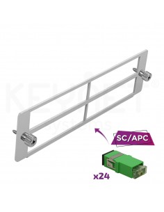 Panel frontal ODFK-E con 24 adaptadores SC/APC