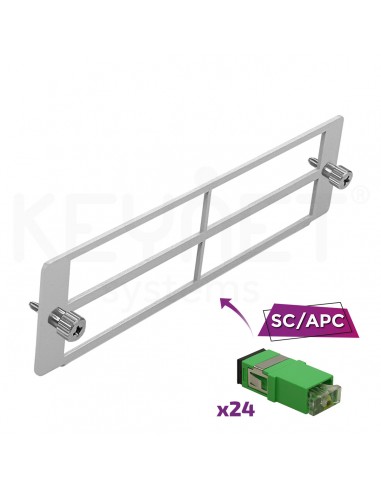 Panel frontal ODFK-E con 24 adaptadores SC/APC