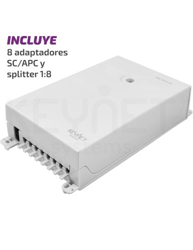 Caixa empalme int 2p/8p 48fu incl...