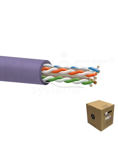 Cabo Cat6 U/UTP BC 24AWG LSZH Dca