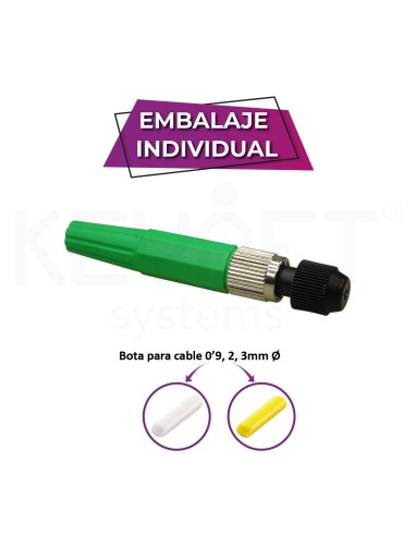 Conector mecánico fibra óptica FC/APC...