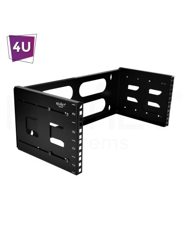 19" wall mount bracket foldable+depth...