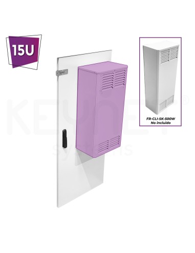 Puerta rack FRC-A 15U 600mm con...