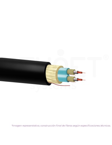 •Cable 2 fibras ZIP ajustada armada...
