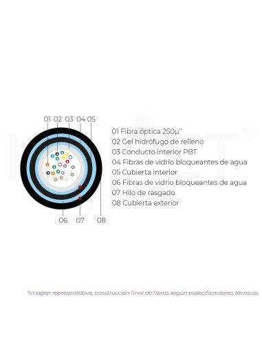 Cabo SM 16fo G657A2 1xtubo solto,...