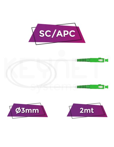 Chicote SX SC/APC-SC/APC SM A2 3mm