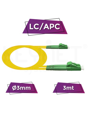 Latiguillo Monomodo SM duplex LC/APC 3mm