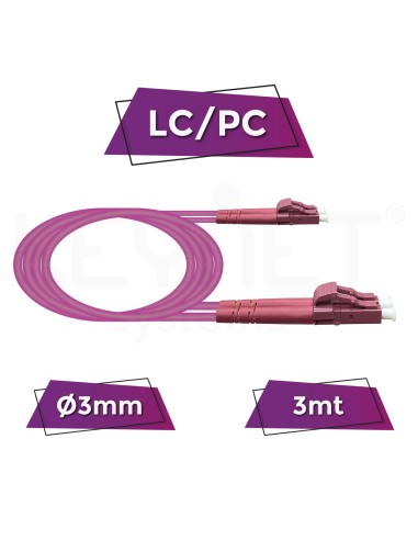 Chicote DX LC/PC-LC/PC MM 50/125 OM4 3mm